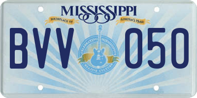 MS license plate BVV050