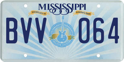 MS license plate BVV064