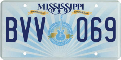 MS license plate BVV069