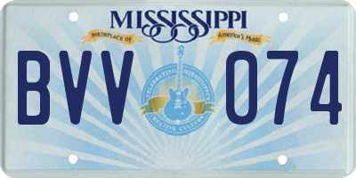MS license plate BVV074