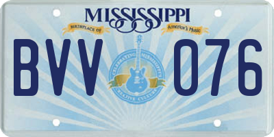 MS license plate BVV076