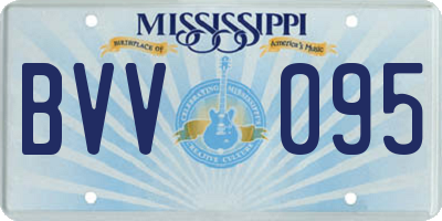 MS license plate BVV095