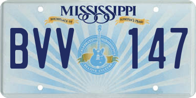 MS license plate BVV147