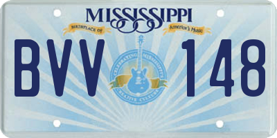 MS license plate BVV148