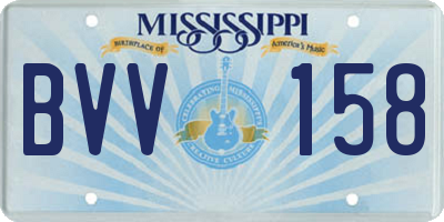 MS license plate BVV158