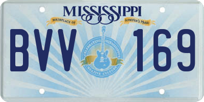 MS license plate BVV169