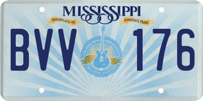 MS license plate BVV176