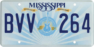 MS license plate BVV264