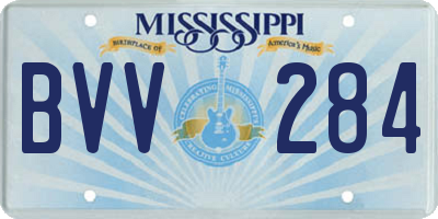 MS license plate BVV284