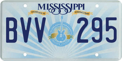 MS license plate BVV295