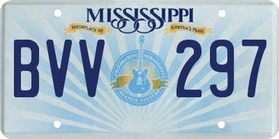 MS license plate BVV297
