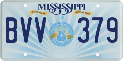 MS license plate BVV379