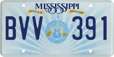 MS license plate BVV391