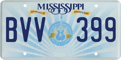 MS license plate BVV399