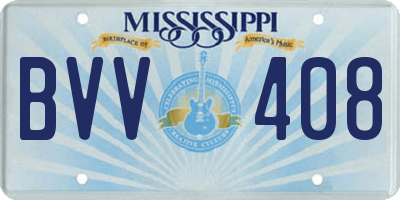 MS license plate BVV408