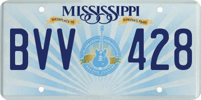 MS license plate BVV428