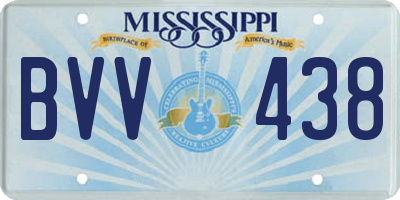 MS license plate BVV438