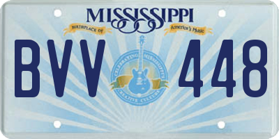 MS license plate BVV448