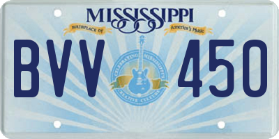 MS license plate BVV450