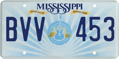 MS license plate BVV453