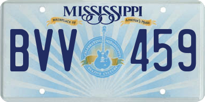 MS license plate BVV459