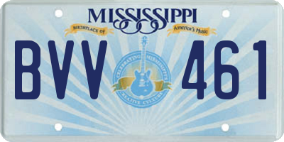 MS license plate BVV461
