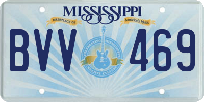 MS license plate BVV469