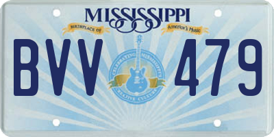 MS license plate BVV479