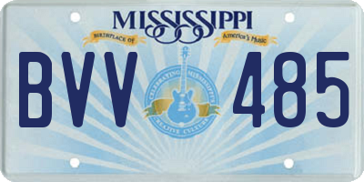 MS license plate BVV485
