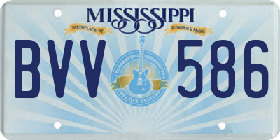 MS license plate BVV586