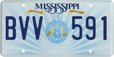 MS license plate BVV591