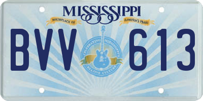 MS license plate BVV613