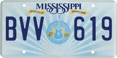 MS license plate BVV619