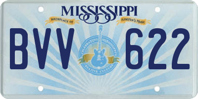 MS license plate BVV622