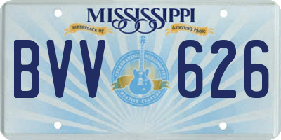 MS license plate BVV626