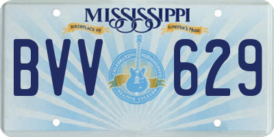 MS license plate BVV629