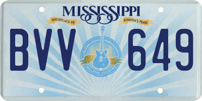 MS license plate BVV649