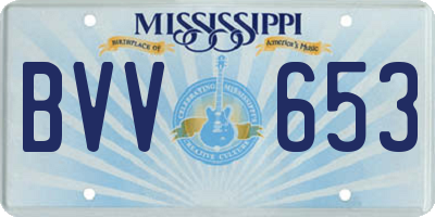 MS license plate BVV653