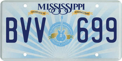 MS license plate BVV699