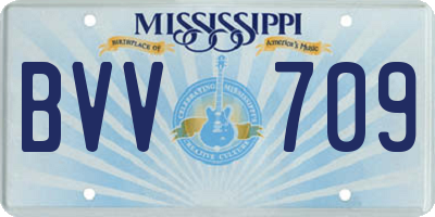 MS license plate BVV709