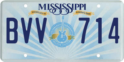 MS license plate BVV714