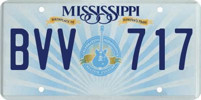 MS license plate BVV717