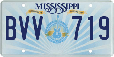 MS license plate BVV719