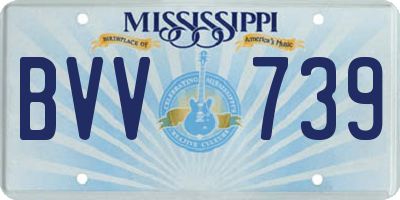 MS license plate BVV739