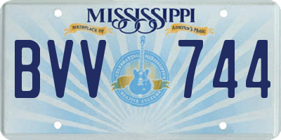 MS license plate BVV744