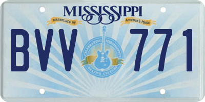 MS license plate BVV771