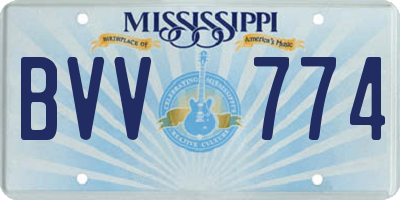 MS license plate BVV774