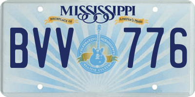 MS license plate BVV776
