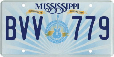 MS license plate BVV779