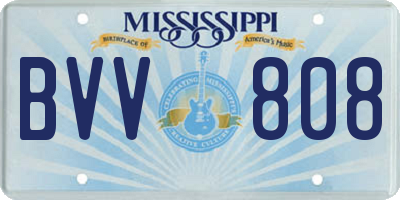 MS license plate BVV808